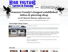 Tablet Screenshot of hvolttattoo.com